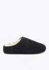 Ugg -style Elea Suede Faux Fur Slip-on Flat Mule In Multi