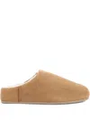 Ugg Slip-on Sandals With Smooth Suede Exterior In Brown