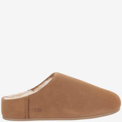 Ugg Elea Suede Clogs In Brown