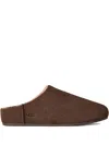 Ugg Elea Suede Leather Mules In Brown