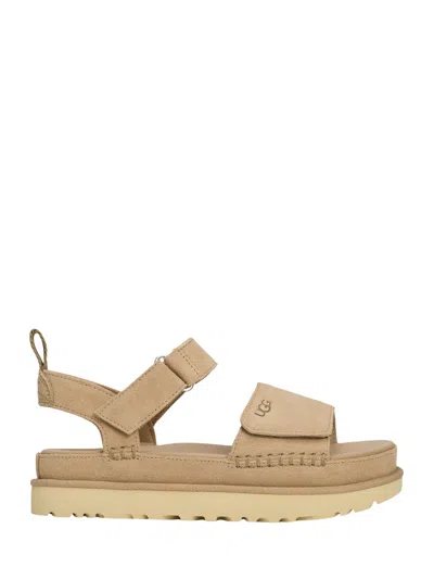 Ugg Elegant Mini Leather Sandals For Women In Neutral