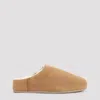 Ugg Chestnut Brown Suede Leather Elea Slip-on Slippers In Brown