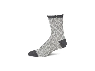 Ugg Elliot Sock Men's Crew Cut Socks Shoes Ink /ink: One Size In Gray
