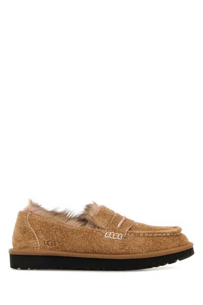 Ugg Ellis Suede Shearling Loafers In Multi