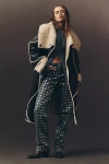 Ugg Emberlynn Luxefluff Faux-shearling Coat Jacket In Black