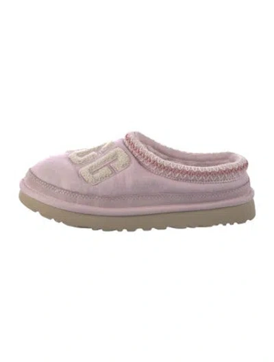 Pre-owned Ugg Embroidered Accent Mules In Pink