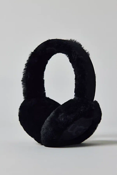 Ugg Embroidered Earmuff In Black, Women's At Urban Outfitters In Blue