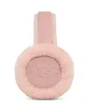 Ugg Embroidered Logo Shearling Earmuffs In Ashen Rose