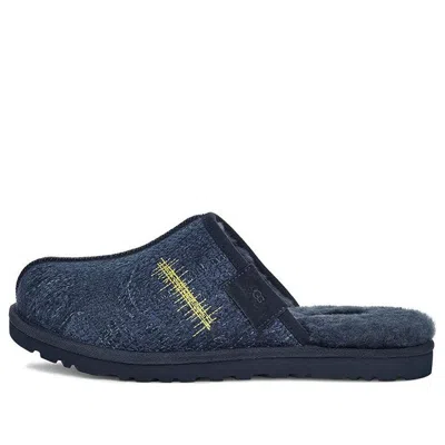 Ugg Embroidered Slide 'the Elder Statesman' In Blue
