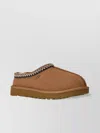 Ugg Tasman Beige Mules With Embossed Logo In Suede Woman In Brown
