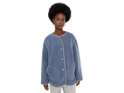 Ugg Emmersyn Braid Jacket Women's Jacket Tahoe Blue: Lg