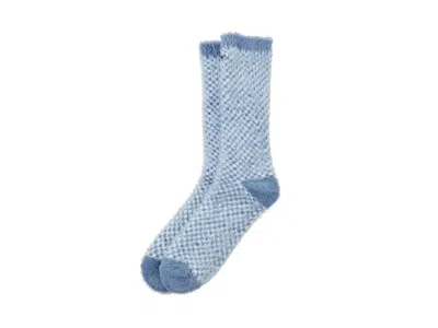 Ugg Enlie Crew Women's Sock Tahoe Blue/sky Blue Check, Nylon/polyester