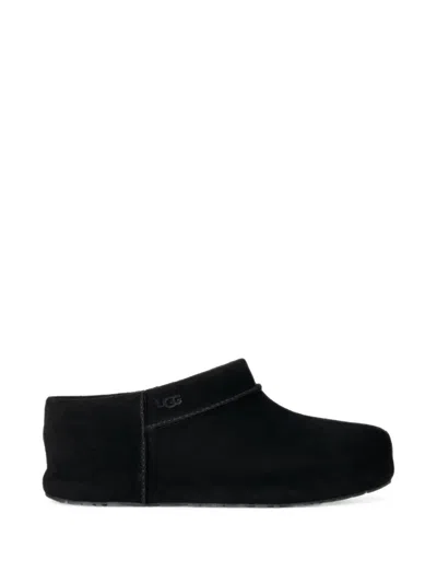 Ugg Enwrap Shearling-lined Mules In Black
