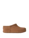 Ugg Enwrap Suede Clogs In Brown