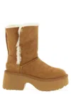 Ugg Camel Suede Esmee Boots In Brown