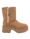 Ugg Classic Esmee Twinface Shearling Boots In Nude