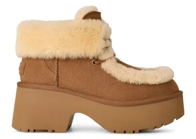 Pre-owned Ugg Esmee Lace Up Boot (women's) Sneakers In Chestnut In Brown