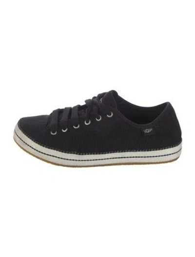 Pre-owned Ugg Espadrille Sneakers In Black