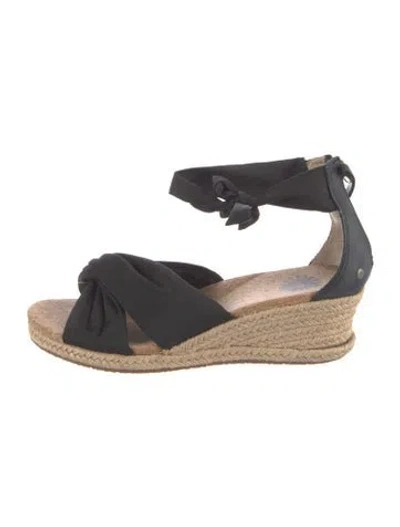 Pre-owned Ugg Espadrilles In Black