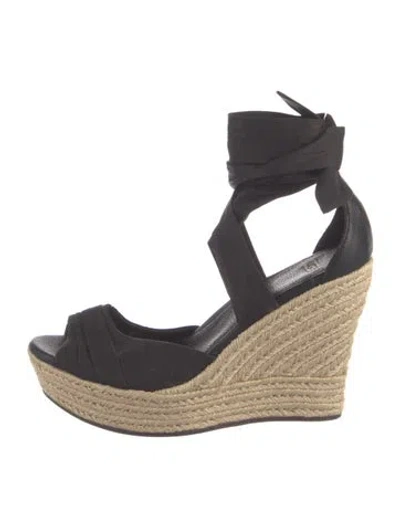 Pre-owned Ugg Espadrilles In Black