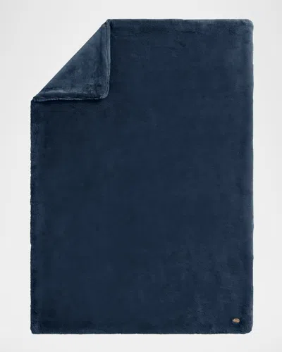 Ugg Euphoria Heavy Throw Blanket In Blue