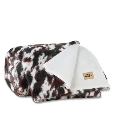 Ugg Everett Faux Fur Throw Blanket In Brown