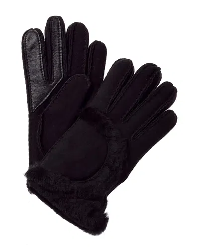 UGG UGG EXPOSED SEAM SUEDE GLOVES