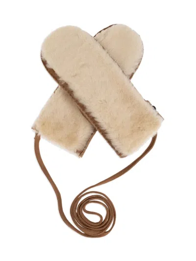 Ugg Exposed Sheepskin Mitten Gloves