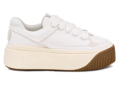 Pre-owned Ugg Ezduzzit Essential Lace Up (women's) Sneakers In White
