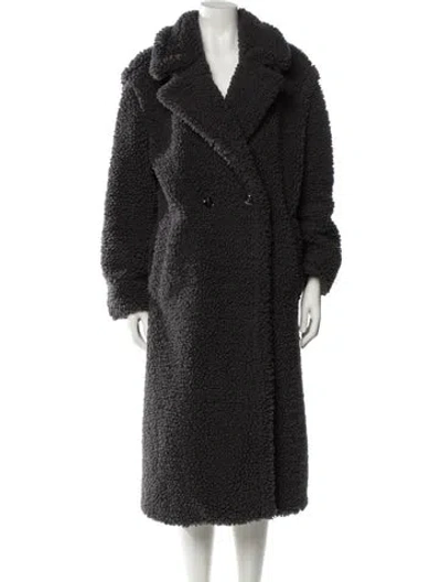 Pre-owned Ugg Faux Fur Coat In Black