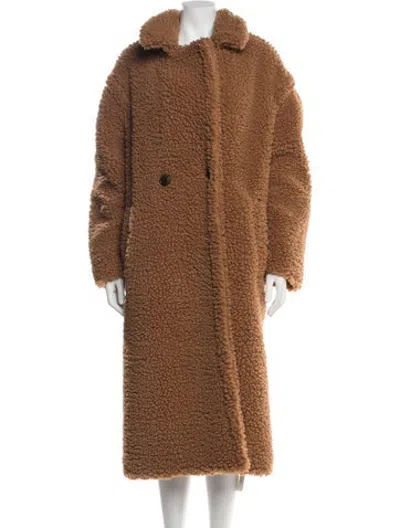 Pre-owned Ugg Faux Fur Coat In Brown