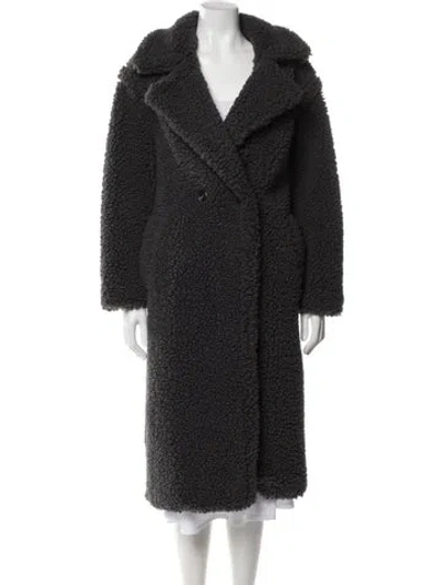 Pre-owned Ugg Faux Fur Coat In Gray