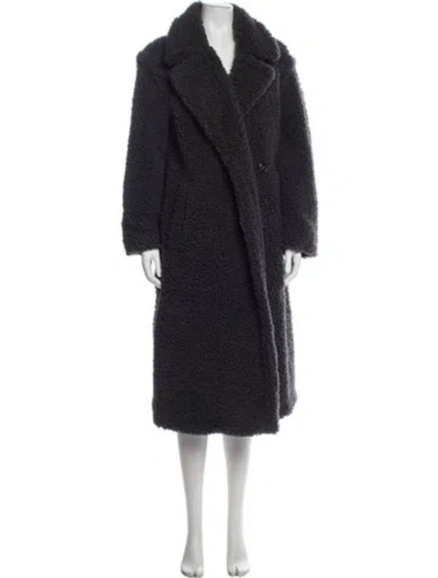 Pre-owned Ugg Faux Fur Coat In Gray