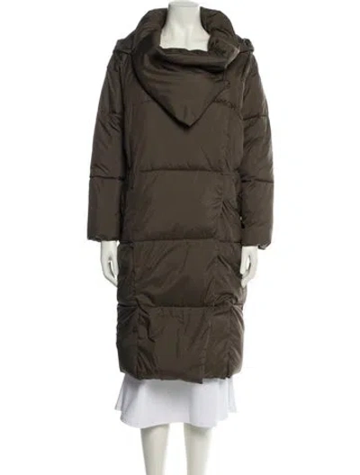 Pre-owned Ugg Faux Fur Coat In Green