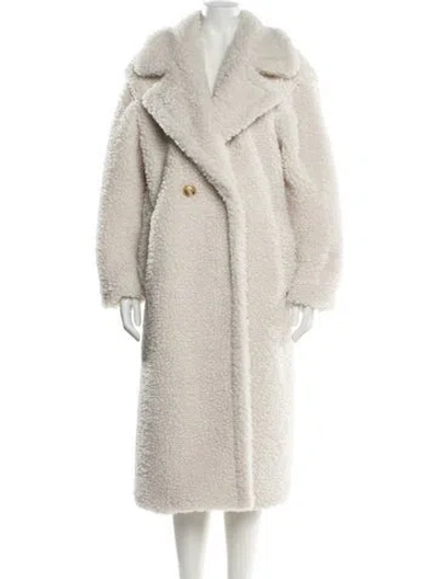 Pre-owned Ugg Faux Fur Coat In Neutral