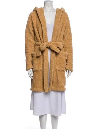 Pre-owned Ugg Faux Fur Coat In Neutral