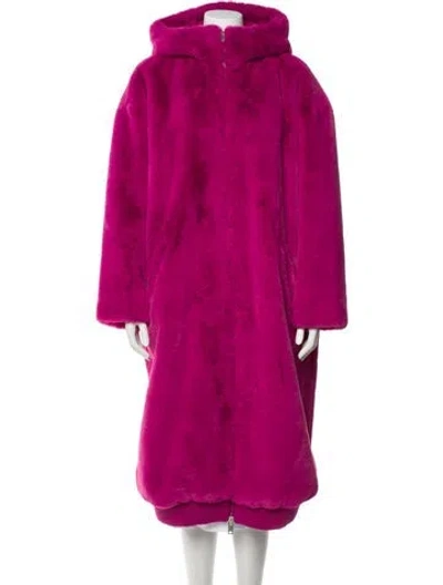 Pre-owned Ugg Faux Fur Coat In Pink