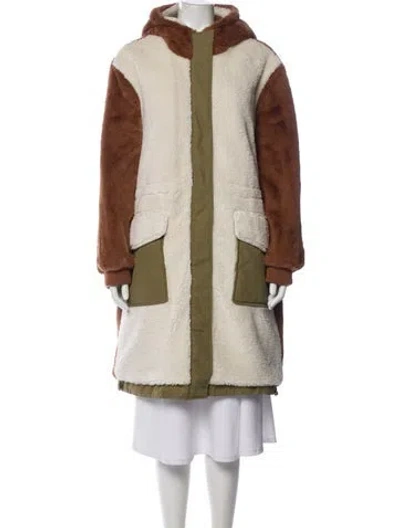 Pre-owned Ugg Faux Fur Coat W/ Tags In Brown