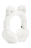 Ugg ® Faux Fur Earmuffs In White
