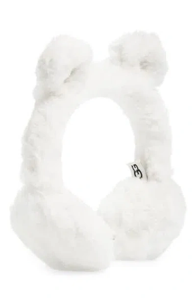 Ugg Kids' ® Faux Fur Earmuffs In White