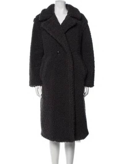 Pre-owned Ugg Faux Fur Faux Fur Coat In Blue