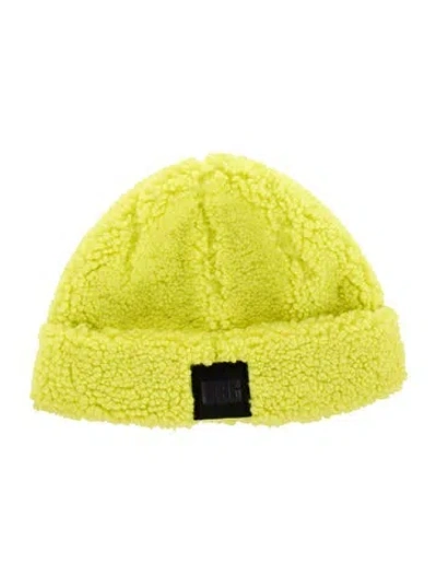 Pre-owned Ugg Faux Fur Hat In Green
