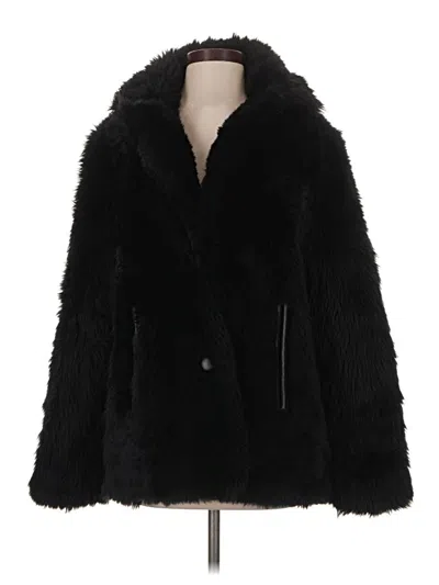 Pre-owned Ugg Faux Fur Jacket In Black