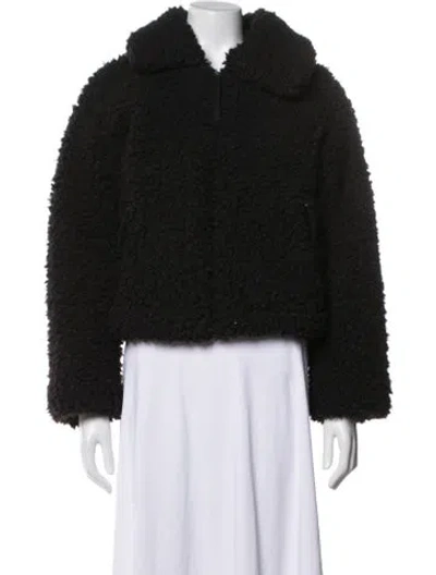 Pre-owned Ugg Faux Fur Jacket In Black