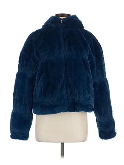 Pre-owned Ugg Faux Fur Jacket In Blue
