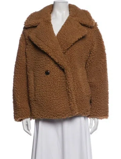 Pre-owned Ugg Faux Fur Jacket In Brown