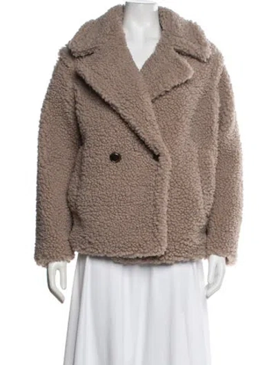 Pre-owned Ugg Faux Fur Jacket In Brown/neutrals