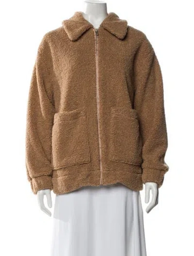 Pre-owned Ugg Faux Fur Jacket In Neutral