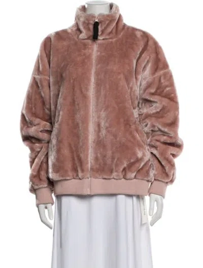 Pre-owned Ugg Faux Fur Jacket In Pink