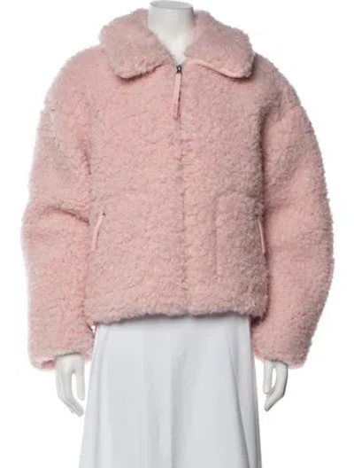 Pre-owned Ugg Faux Fur Jacket In Pink